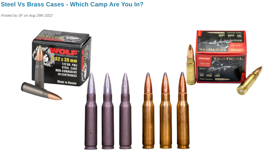 Steel Vs Brass Cases - Which Camp Are You In?